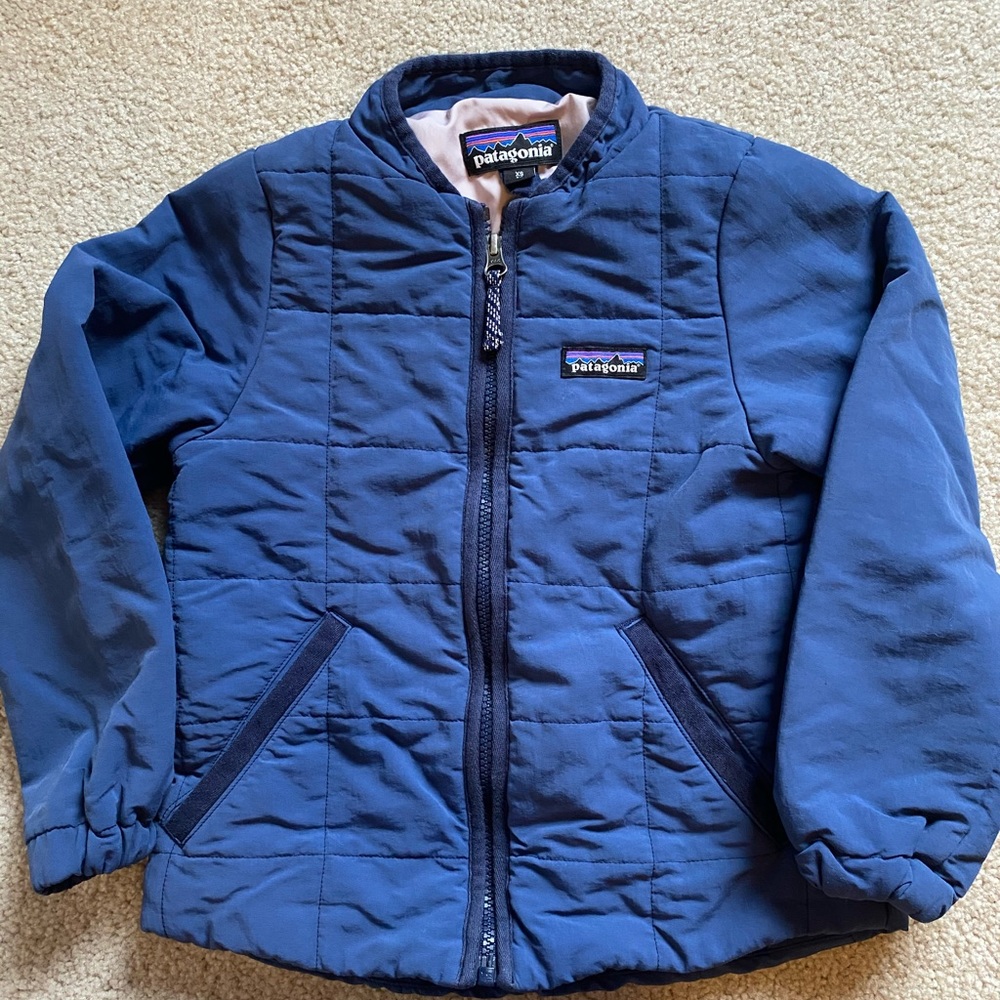 Patagonia Girls Quilted Bomber Jacket Size XS